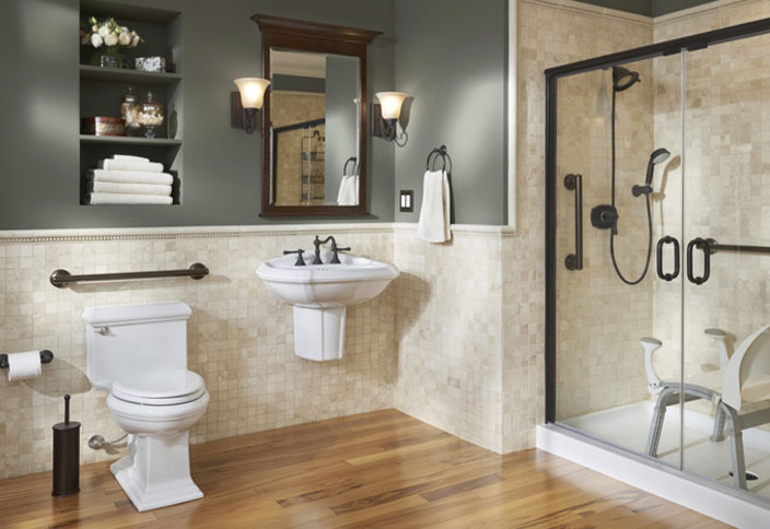 Accessible bathroom build